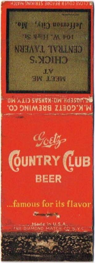 Goetz Country Club Beer