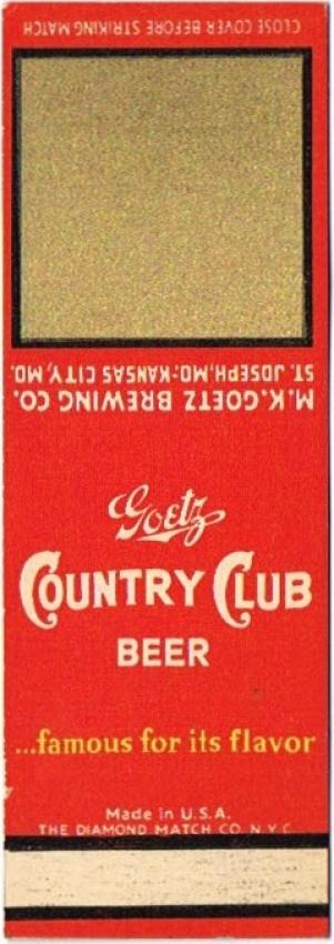 Goetz Country Club Beer