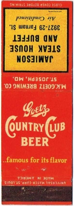 Goetz Country Club Beer