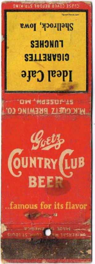 Goetz Country Club Beer
