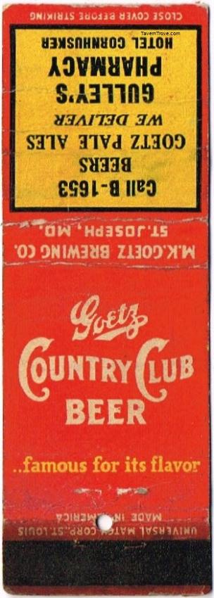 Goetz Country Club Beer