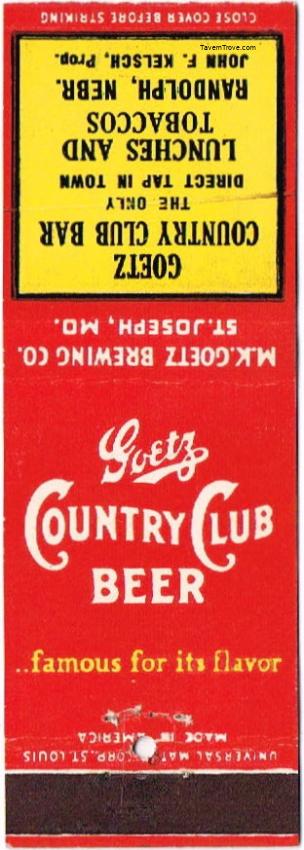 Goetz Country Club Beer