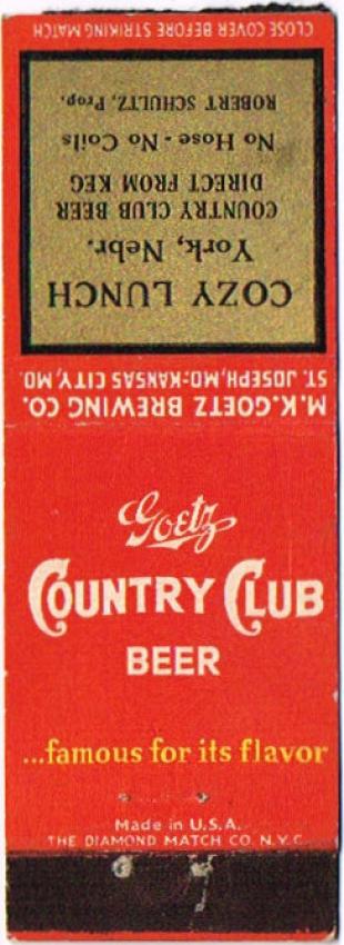 Goetz Country Club Beer