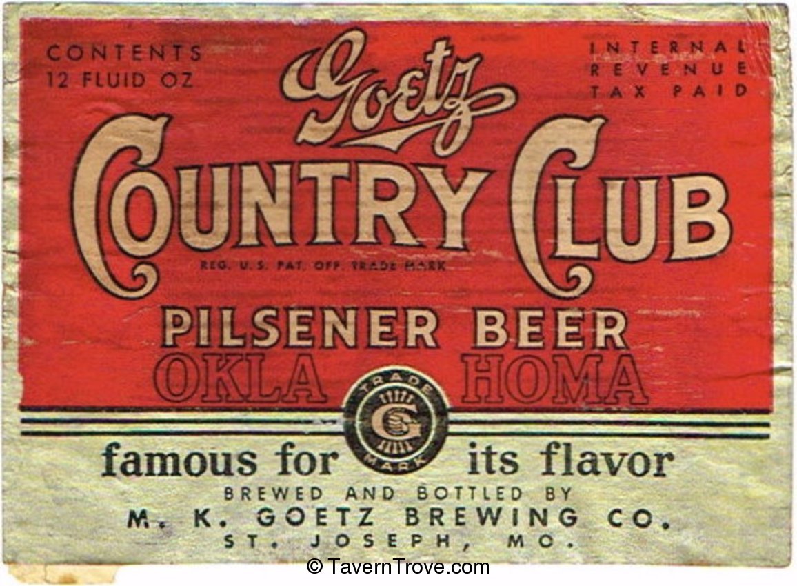 Goetz Country Club Beer