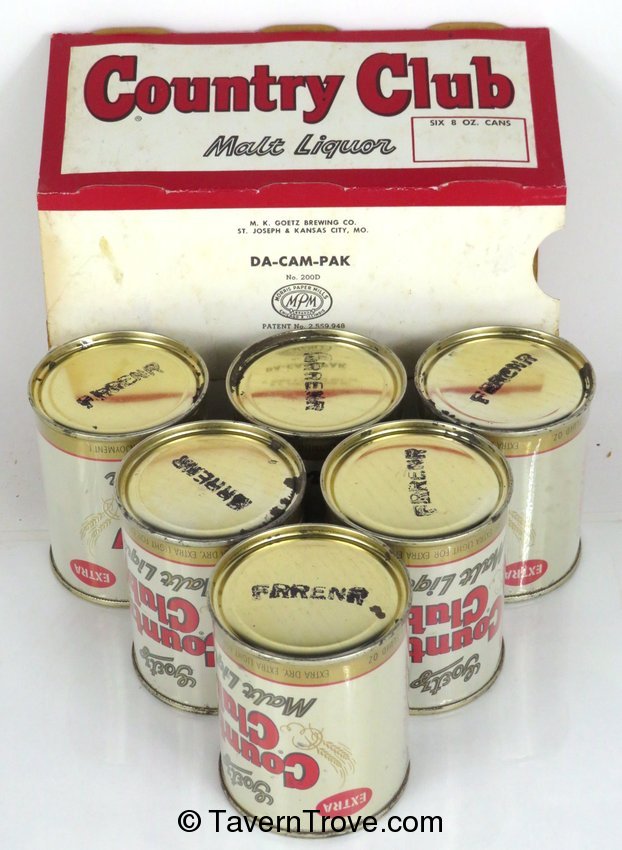 Goetz Country Club Malt Liquor Six Pack