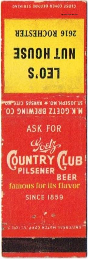 Goetz Country Club Pilsener Beer