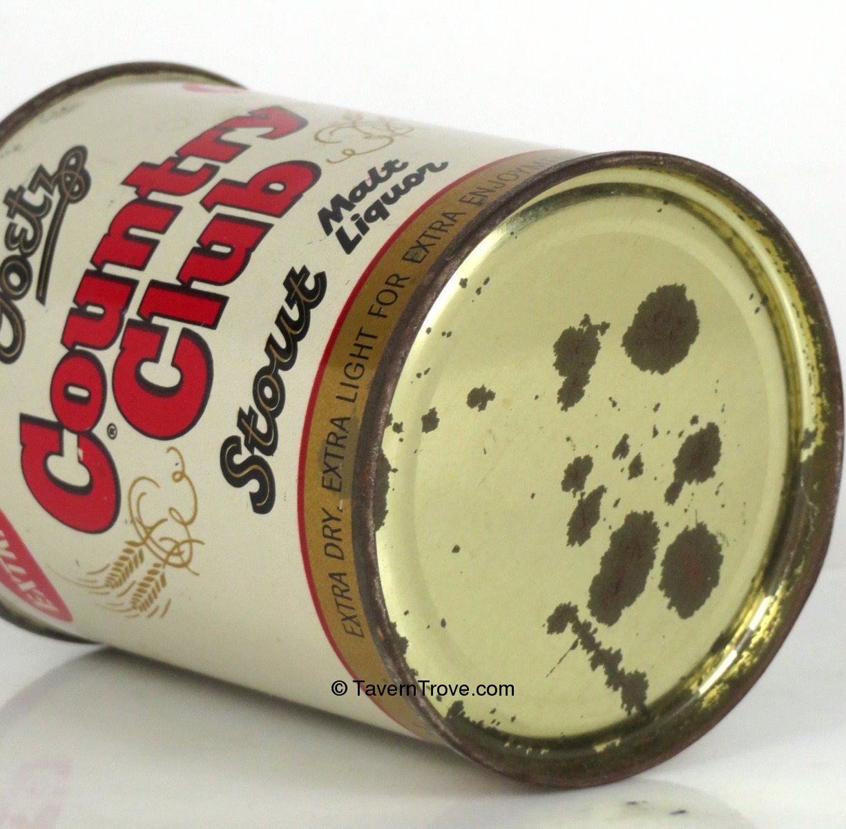 Item 36295 1956 Goetz Country Club Stout Malt Liquor 7 to 8oz Can 24028.1