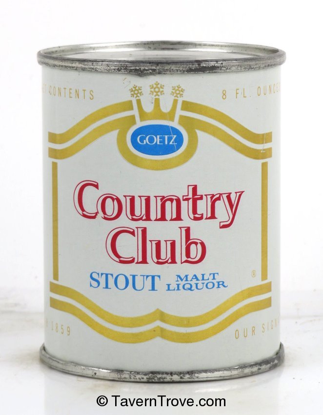 Goetz Country Club Stout Malt Liquor