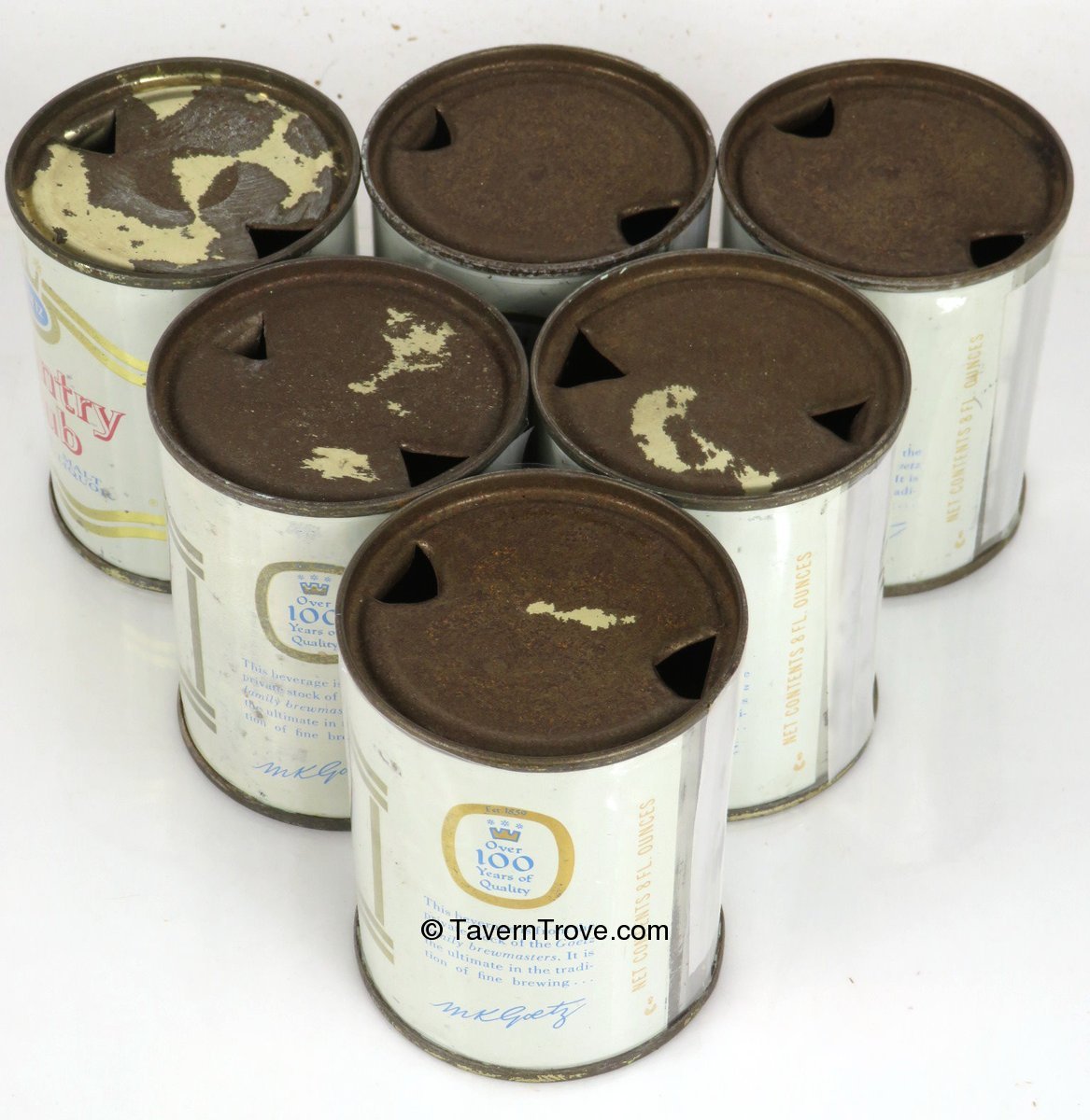 Item 35273 1960 Goetz Country Club Stout Malt Liquor Six Pack Sixpack