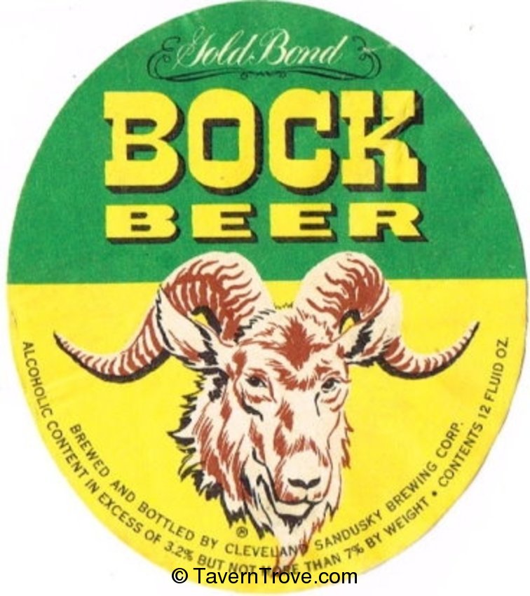 Gold Bond Bock Beer