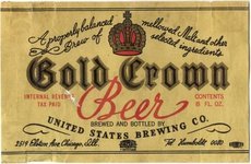 Gold Crown Pilsener Beer
