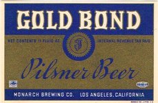 Gold Bond Pilsner Beer