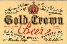 Gold Crown Pilsener Beer
