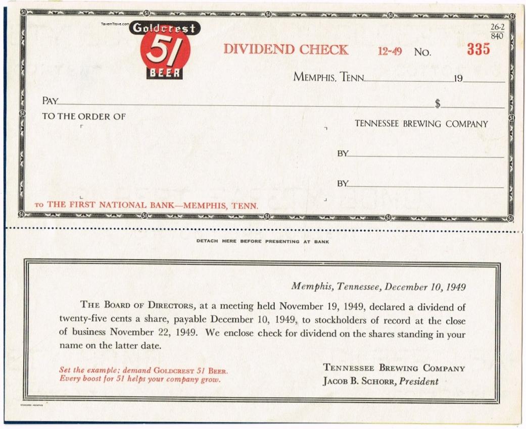Goldcrest 51 Beer Dividend