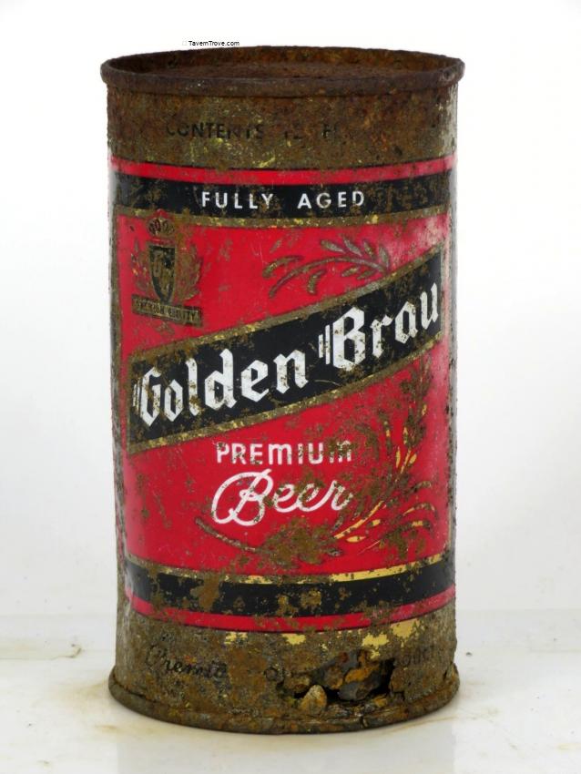 Brau Item #97032 1954 Golden Brau Premium Beer Flat Top Can 72-21