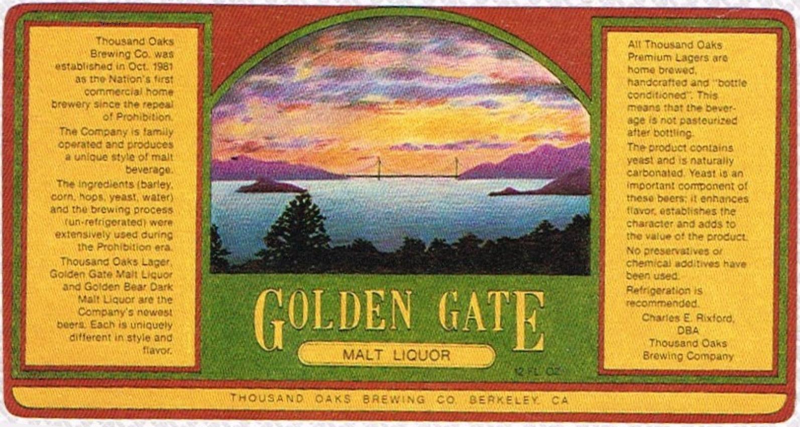Golden Gate Malt Liquor