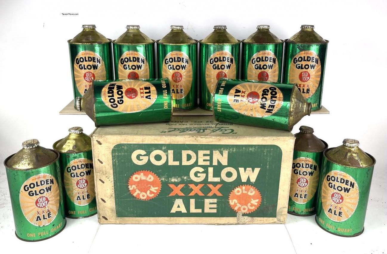 Golden Glow Ale Quart Cone Top 12 packc