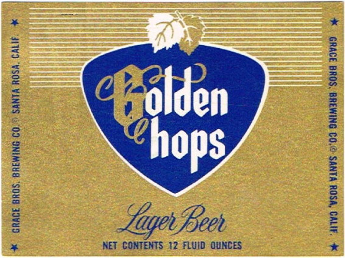 Golden Hops Lager Beer