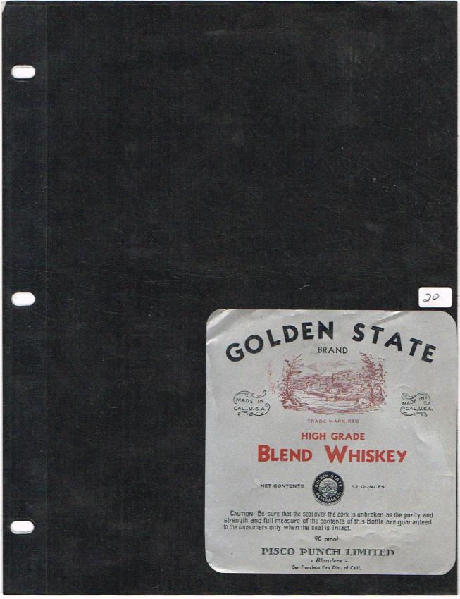 Golden State Whiskey Pisco Punch San Francisco California