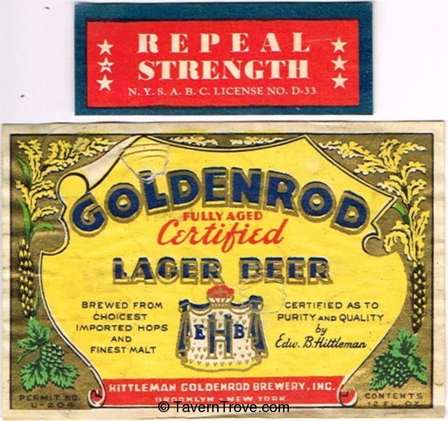 Goldenrod Lager Beer