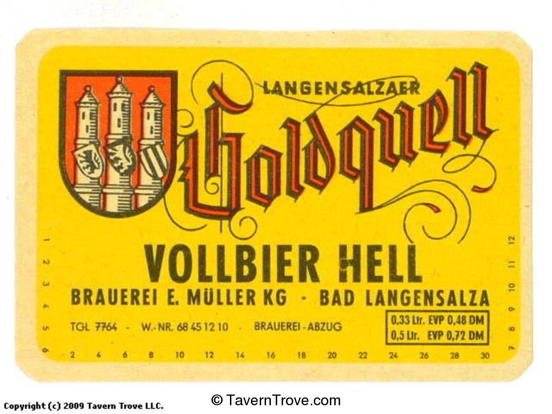 Goldquell Vollbier Hell