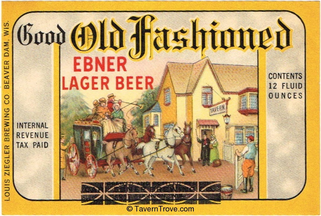 Good Old Fashioned Ebner Lager Beer