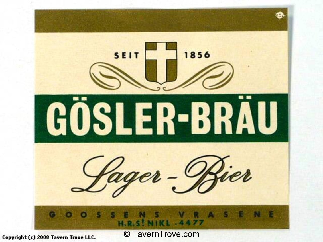 Gösler -Bräu Lager Bier