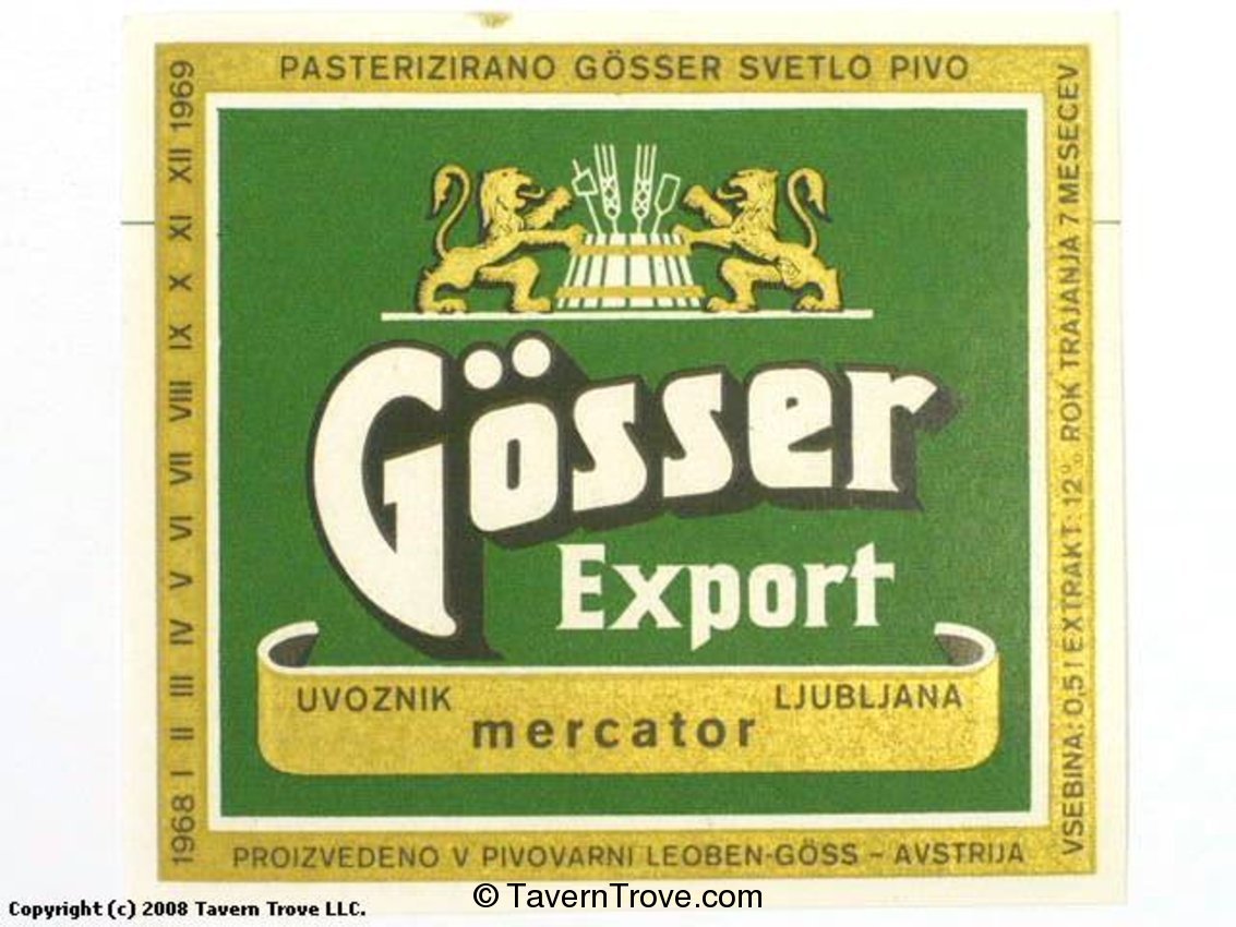 Gösser Export Mercator