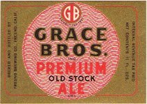 Grace Bros. Premium Extra Old Stock Ale