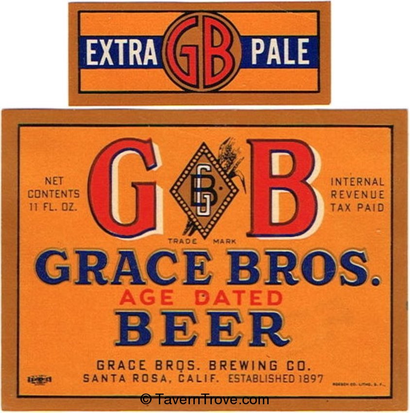 Grace Bros. GB Age Dated Beer