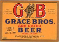 Grace Bros.GB  Age Dated Beer