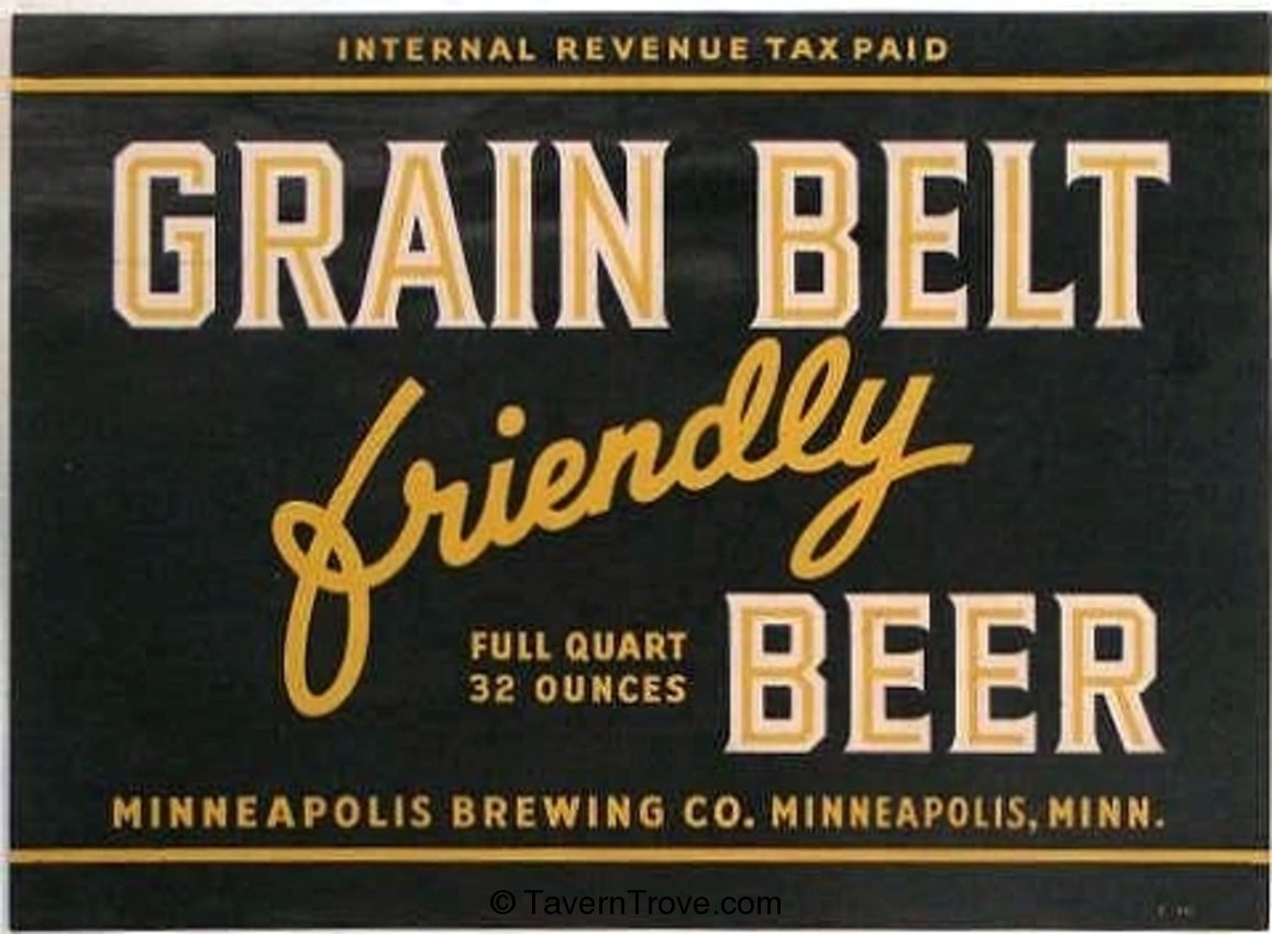 Grain Belt Friendly Beer 