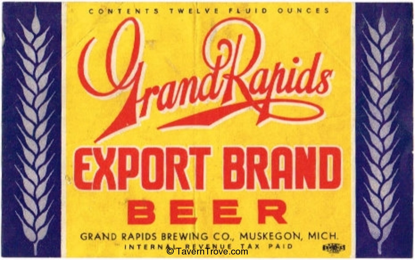 Grand Rapids Export Brand Beer