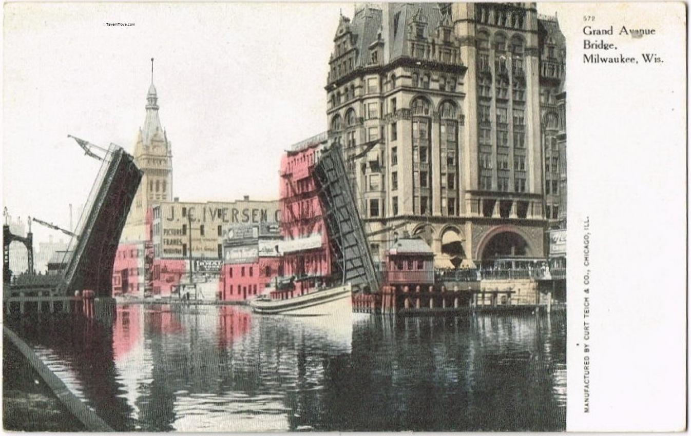 Pabst Building at Grand Avenue Bridge Bridge