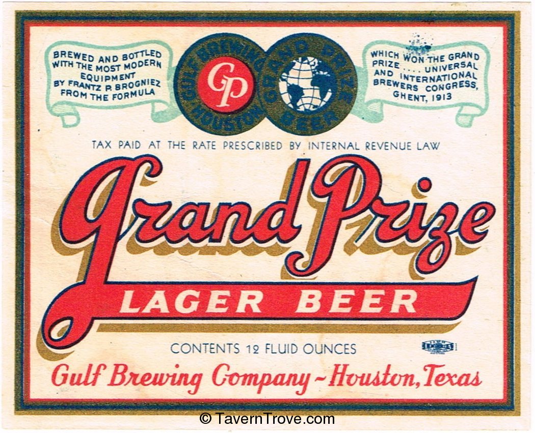 Grand Prize  Lager Beer