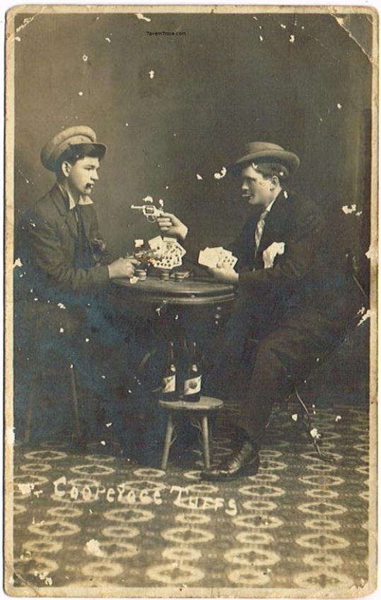 Grasser & Brand Beer Bottles Guns Drawn During A Poker Game