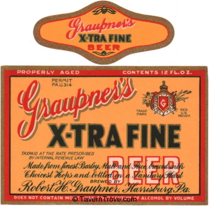 Graupner's X-tra Fine Beer