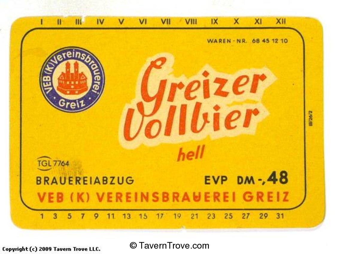 Greizer Vollbier Hell