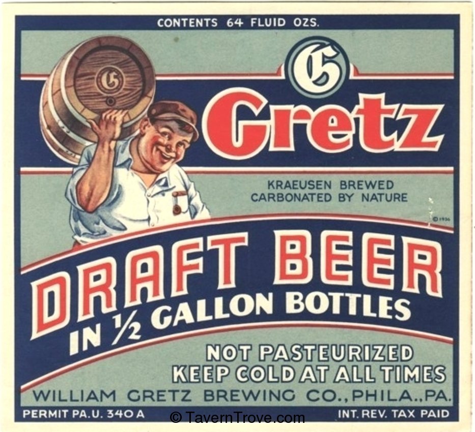 Gretz Draft Beer