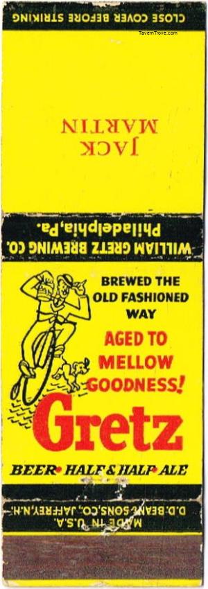 Gretz Beer/Half & Half/Ale