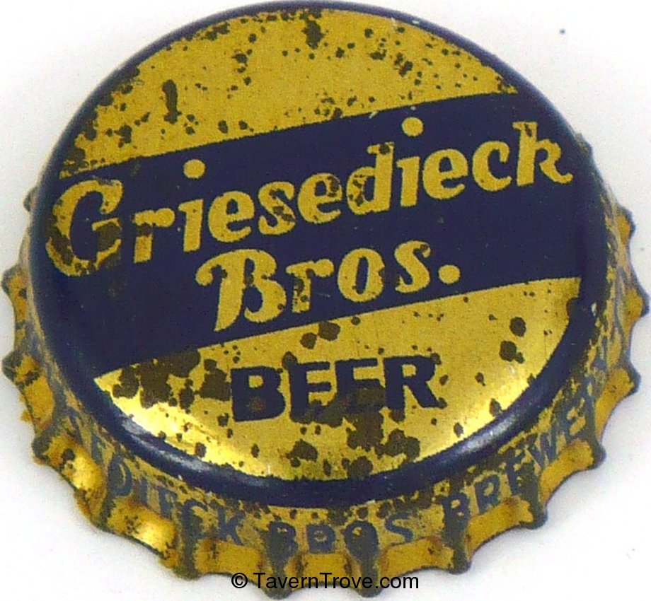 Griesedieck Bros. Beer (metallic gold)