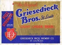 Griesedieck Bros. Light Lager Beer 