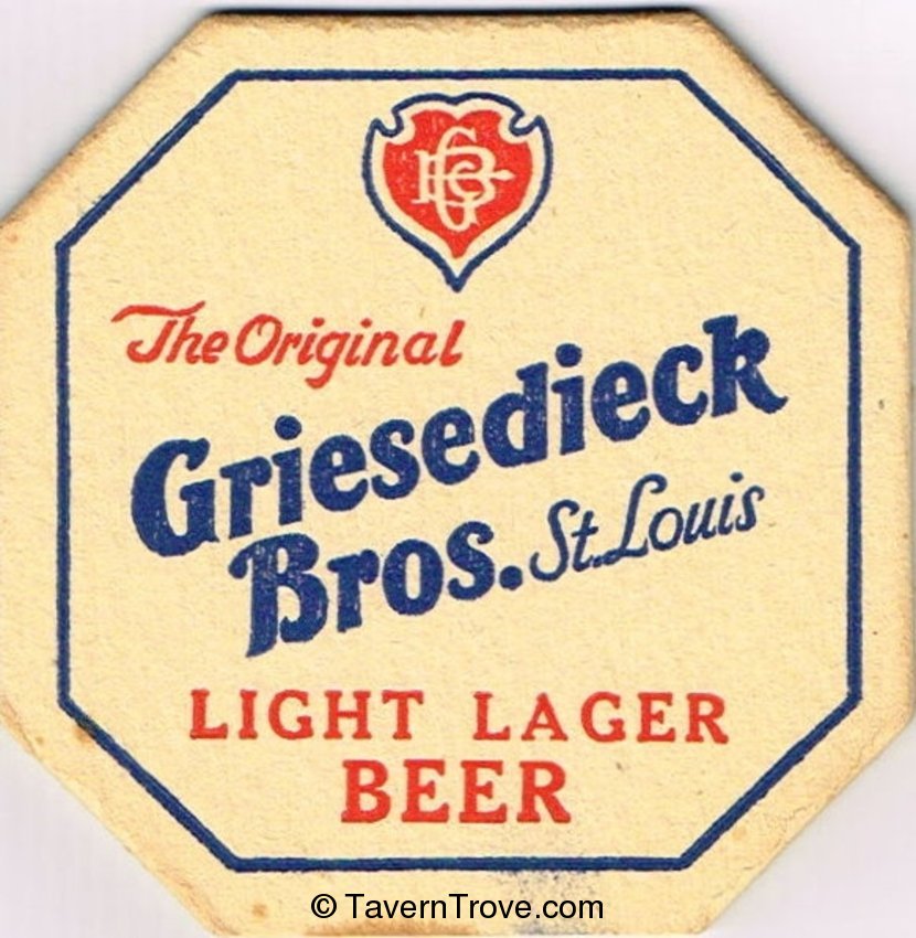 Griesedieck Bros. Light Lager Beer Octagon