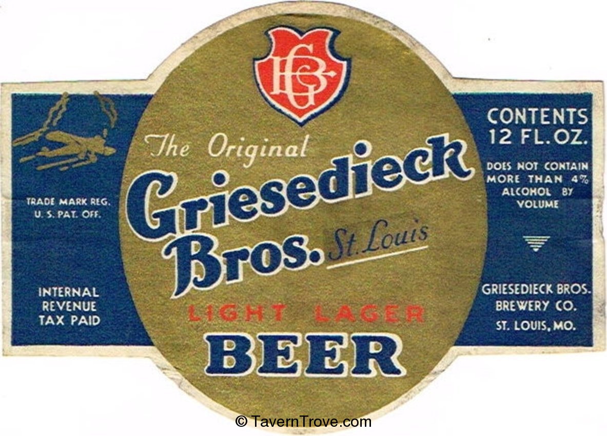 Griesedieck Bros. Light Lager Beer