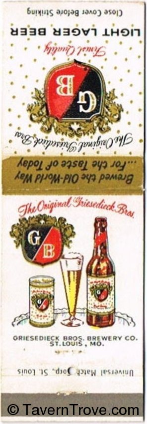 Griesedieck Bros. Light Lager Beer