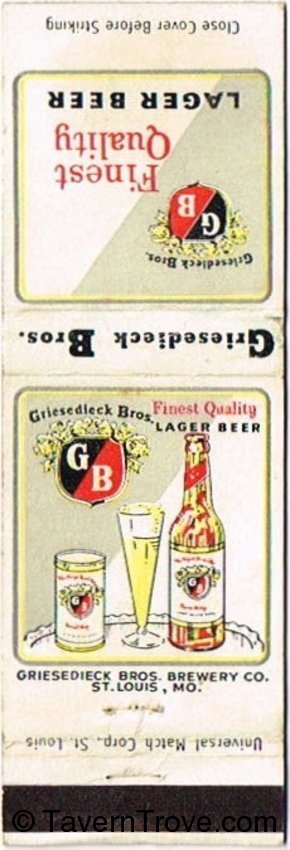 Griesedieck Bros. Light Lager Beer