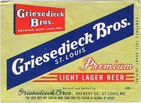 Griesedieck Bros. Premium Beer