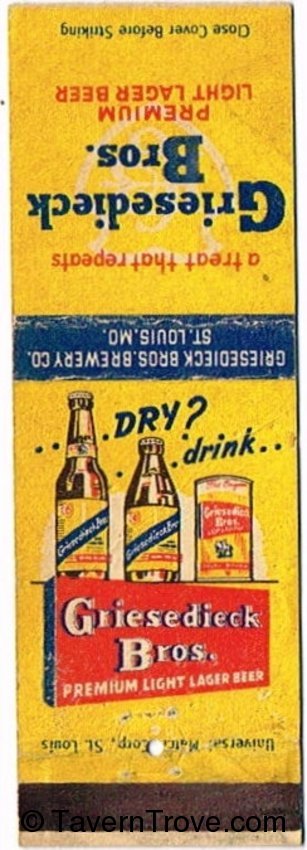 Griesedieck Bros. Premium Light Lager Beer
