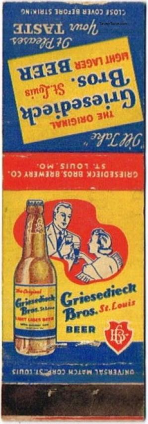 Griesedieck Bros. Beer Dupe
