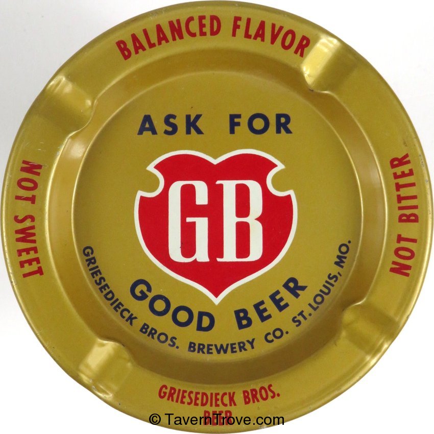 Griesedieck Bros. Beer Tin Ashtray